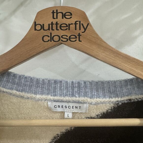 Crescent Bandit Multi Color Sweater Large boho trendy - Picture 3 of 4